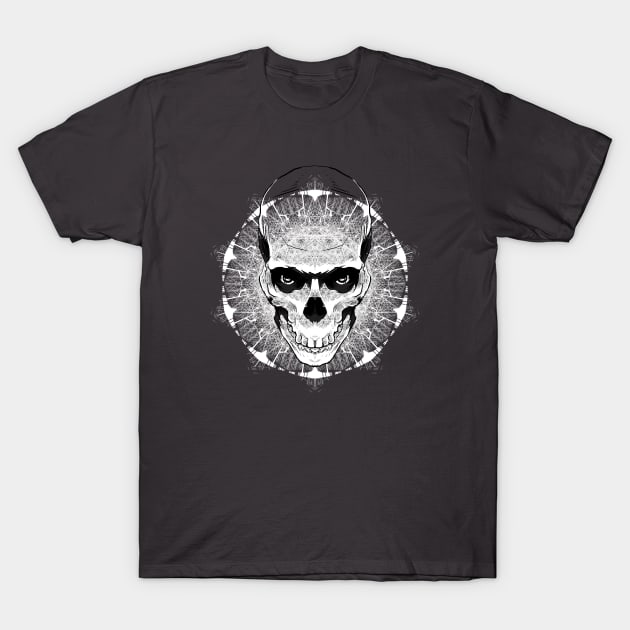 Cyber skull T-Shirt by storyanswer